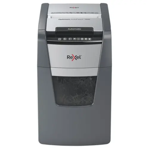 Papiervernietiger Optimum Auto+ 150X - Kruissnede - 150 vel - 44L - REXEL 