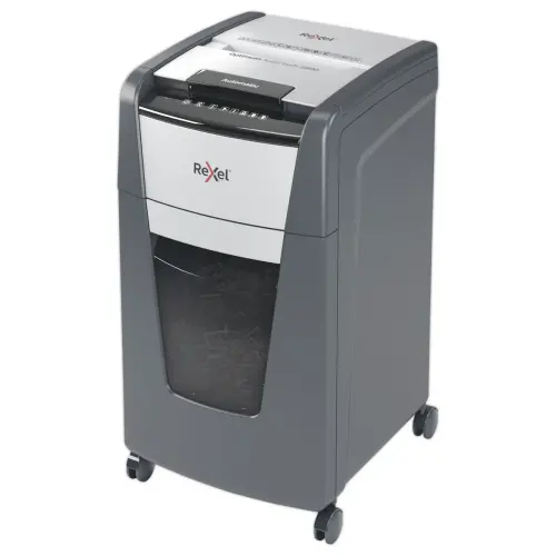 Papiervernietiger Optimum Auto+ 225X - Kruissnede - 225 vel - 60L - REXEL