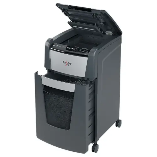 Papiervernietiger Rexel Optimum Auto+ 300X - Kruissnede - 300 vel - 60L - REXEL