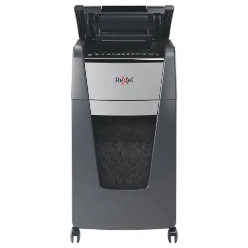 Papiervernietiger Rexel Optimum Auto+ 300X - Kruissnede - 300 vel - 60L - REXEL