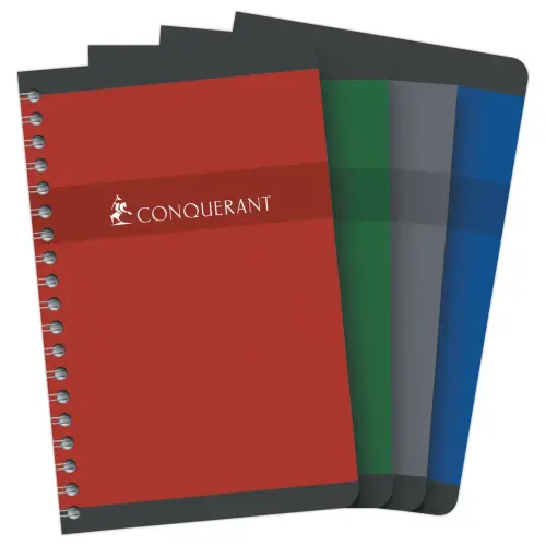 Spiraalschrift11x17cm 180 pagina's - 5X5 - 70g - CONQUERANT
