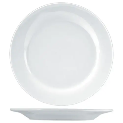 6 Platte porseleinen borden ø 19,5 cm