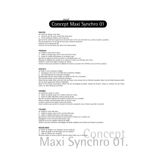 Zwart synchrone Eros stoel