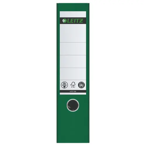 Map met hefboomwerking gemarmerd karton - Rug 8 cm  - groen - LEITZ 
