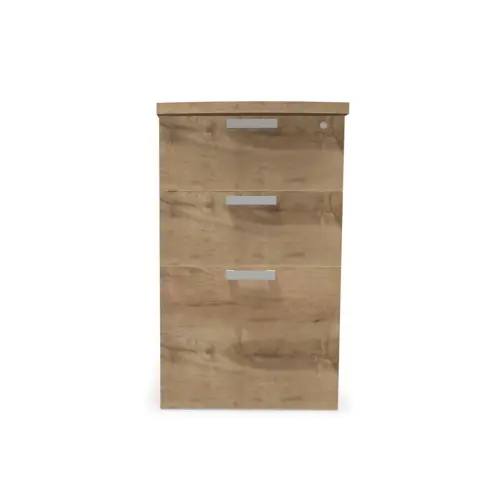 Bureau ladeblok 3 lades - Generfd eik - P 60 cm