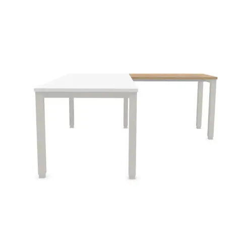 Retour BRUXELLES 98 x 60 plateau eikenfineer - aluminium poten