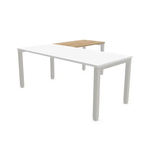 Retour BRUXELLES 98 x 60 plateau eikenfineer - aluminium poten