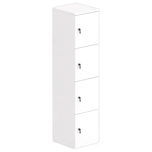 Tour 4 cases LOK 40x175 zonder sleuf en sleutels, wit