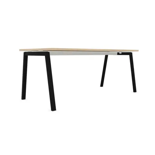 Rechthoekig bureau 180x80 Acacia Licht / onderstel Antraciet BANGKOK