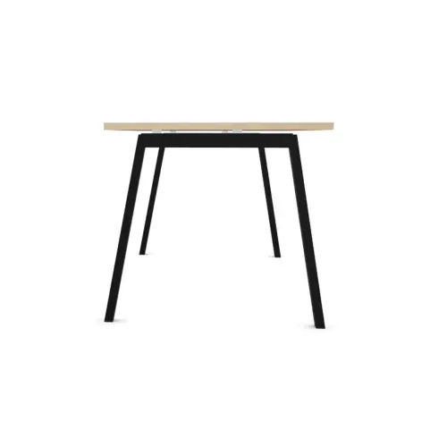 Rechthoekig bureau 180x80 Acacia Licht / onderstel Antraciet BANGKOK