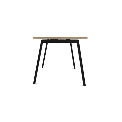 Rechthoekig bureau 180x80 Eiken met nerf / poot. Antraciet BANGKOK 