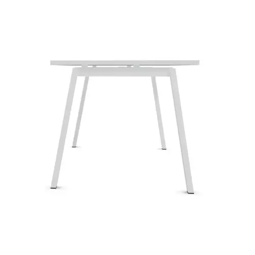 Rechthoekig bureau 160x80 Wit/ poot. Wit BANGKOK 