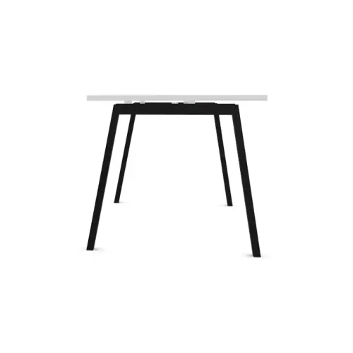 Rechthoekig bureau 160x80 Wit/ poten. Antraciet BANGKOK 