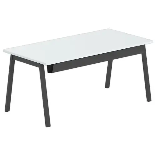 Rechthoekig bureau 160x80 Grijs / onderstel Antraciet BANGKOK