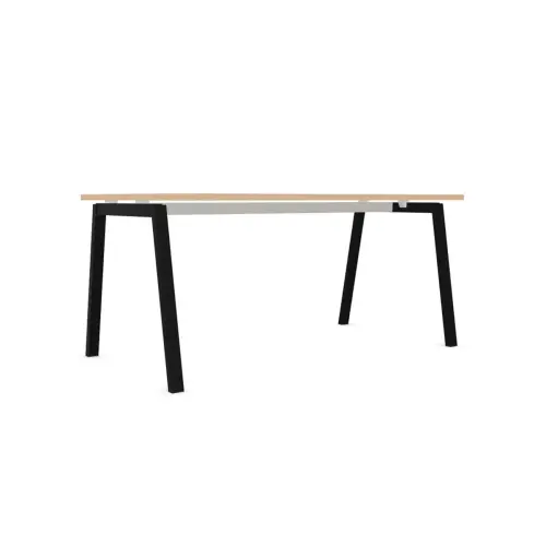 Rechthoekig bureau 160x80 Beuken / onderstel. Antraciet BANGKOK