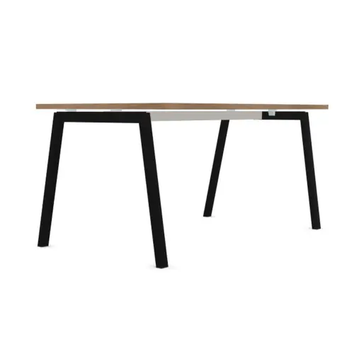 Rechthoekig bureau 160x80 Noten / voet. Antraciet BANGKOK