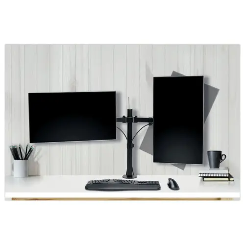 Speciale ruimtebesparende dubbele monitorarm SmartFit - KENSINGTON