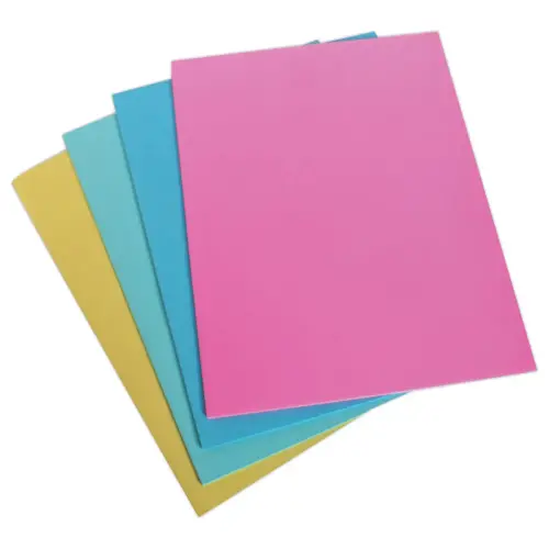 100 Economie pastel kleuren assorti 24x32 cm chemises kaart