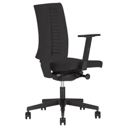 Navigo-stoel met stof, synchroonmechanisme - zwarte schaal