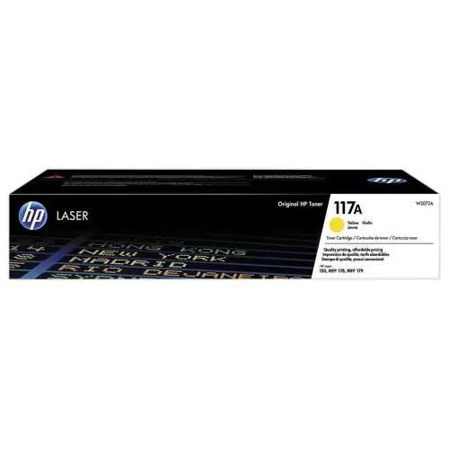 Cartridge HP117A W2072A Geel