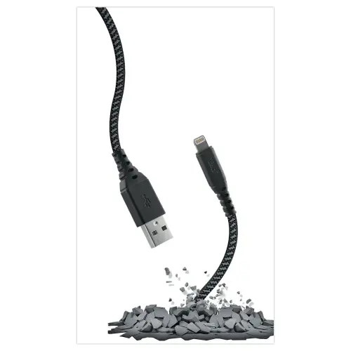 XTREM WORK - Versterkte USB-A naar Lightning-kabel - 1,5 m