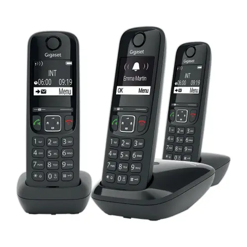 3  Trio draadloze telefoons Gigaset AS690 