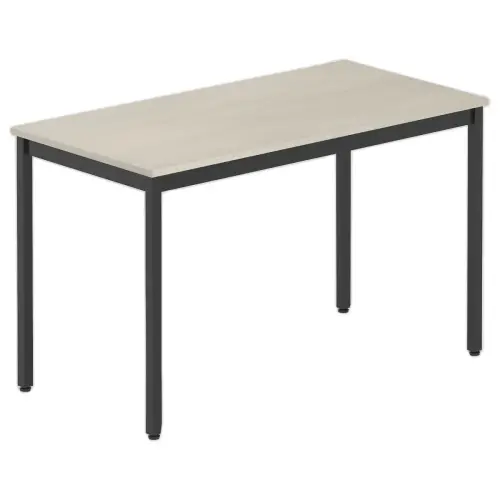 Rechthoekige modulaire tafel 120 x 60 acacia / zwart