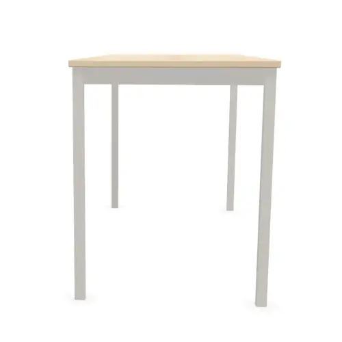 Modulaire rechthoekige tafel 120 x 60 acacia / alu 