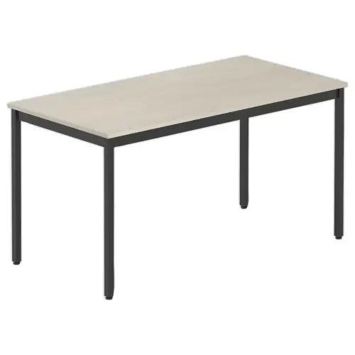 Rechthoekige modulaire tafel 140 x 70 acacia / zwart 