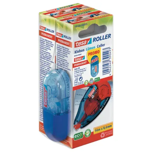 Oplaadbare roller permanente lijm 8,4 mm EcoLogo 