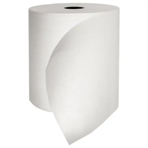 6 Witte handdoekrollen - Diameter 19 cm