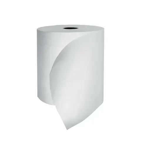 6 Witte handdoekrollen - Diameter 19 cm