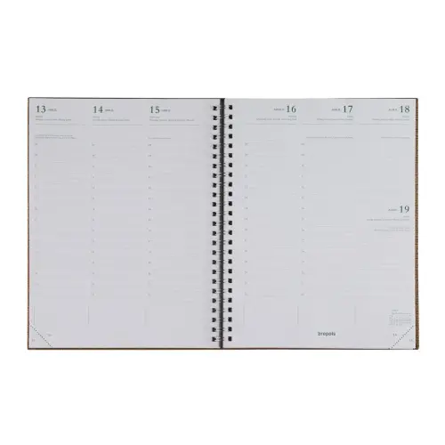 Weekagenda Brepols Kazar 17,1 x 22 cm -  2 kleuren 