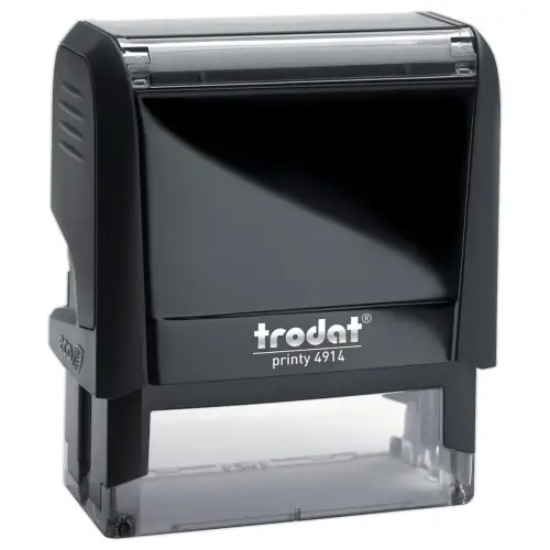 Personaliseerbare stempel Printy 4914 - Zwart - 64x 26 mm - 6 regels - TRODAT