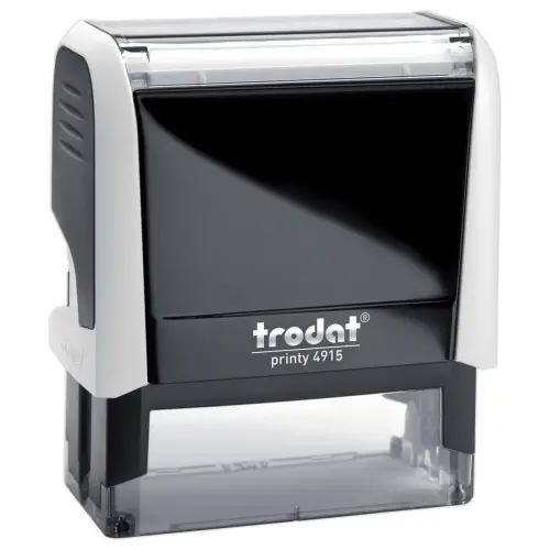 Witte stempel PRINTY 4915 zwarte inkt-7 regels