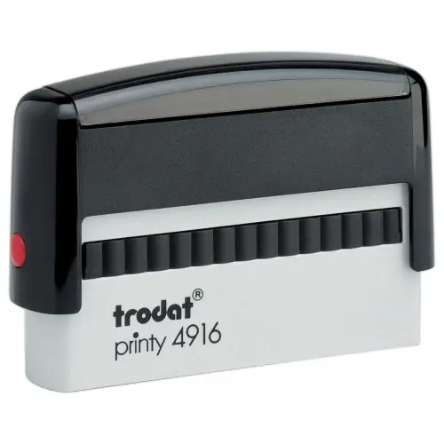 Personaliseerbare stempel Printy 4916 zw.- 70 x 10 mm - maxi 2 lijnen