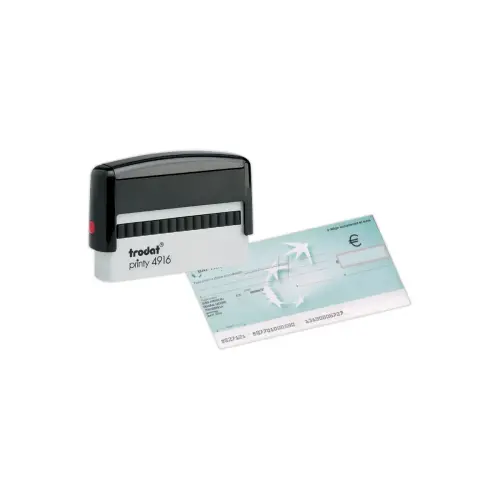 Personaliseerbare stempel Printy 4916 zw.- 70 x 10 mm - maxi 2 lijnen
