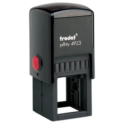 Personaliseerbare stempel Printy 4923 zw. - 30 x 30 mm - maxi 5 lijnen