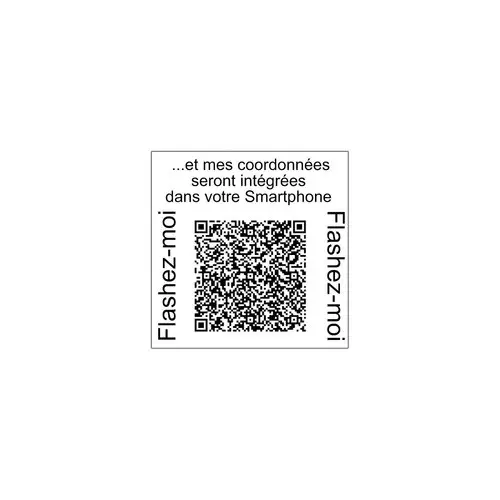 Personaliseerbare stempel Printy 4924 zw. - 40 x 40 mm - maxi 8 l.