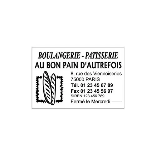 Personaliseerbare stempel Printy 4927 grijs - 60 x 40 mm - max 10 l.