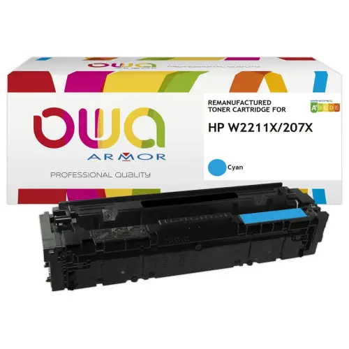 Cyaan cartridge ARMOR equivalent HP 207X W2211X