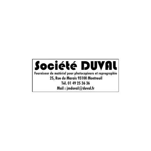 Grijze stempel PRINTY 4913 zwarte inkt- 6 regels 