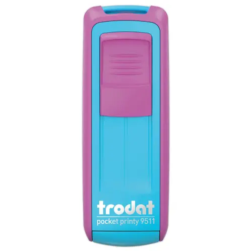 Mob persona stempel Printy 9511 roze/turk - 38 x 14 mm- max.4 lijn