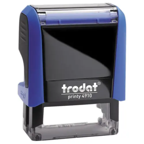 Blauwe stempel PRINTY 4910 blauwe inkt- 2 regels 