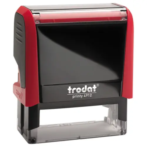 Gepersonaliseerde stempel Printy 4912 - Rode inkt - Max 5 regels - TRODAT