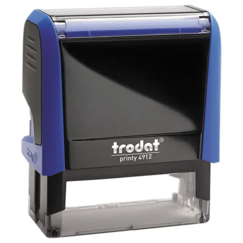 Personaliseerbare stempel Printy 4912 - Blauwe inkt  - 5 regels max - TRODAT 