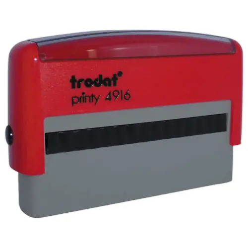 Persona stempel Printy 4916 rood - 70 x 10 mm - maxi 2 lijnen 