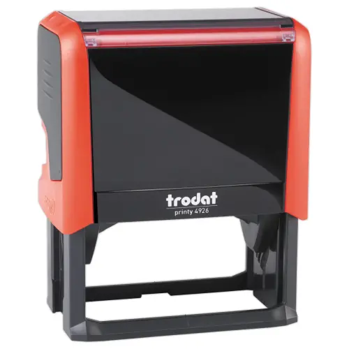 Persona stempel Printy 4926 rood - 75 x 38 mm - maxi 9 lijnen