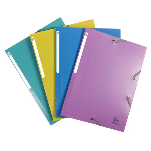 4 Map met elastiek 3 flappen - PP Forever Young - verschillende kleuren - EXACOMPTA