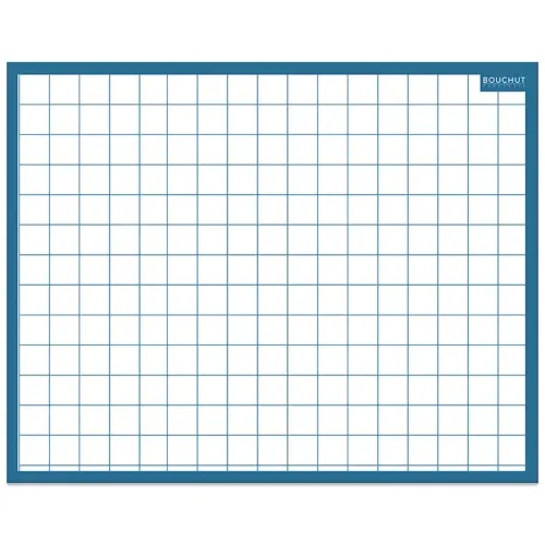 Droog uitwisbaar krijtbord - BOUCHUT - 1 effen zijde - 1 zijde 5 x 5 - 21 x 26,5 cm 